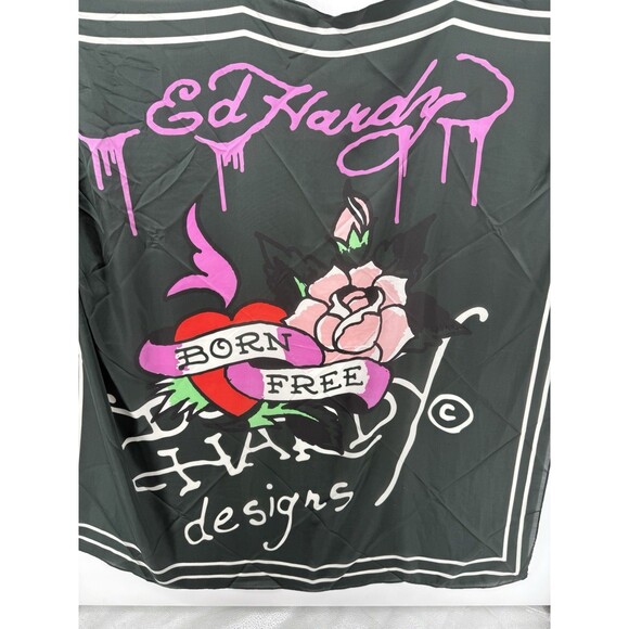ED HARDY 4 WAYS TO WEAR SCARF Born Free NWT 42x42 - Picture 1 of 2